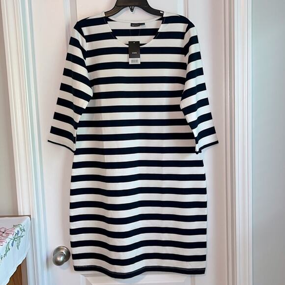 Esmara Navy and White Striped Dress, NWT - Picture 1 of 8